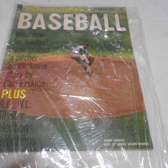 VTG MACO SPORTSMAN SERIES SPORTS ALL STAR 1964 BASEBALL MAGAZINE SANDY KOUFAX ⚾ - Picture 9 of 9